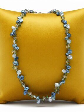 Handmade Dyed Freshwater Pearls Necklace
